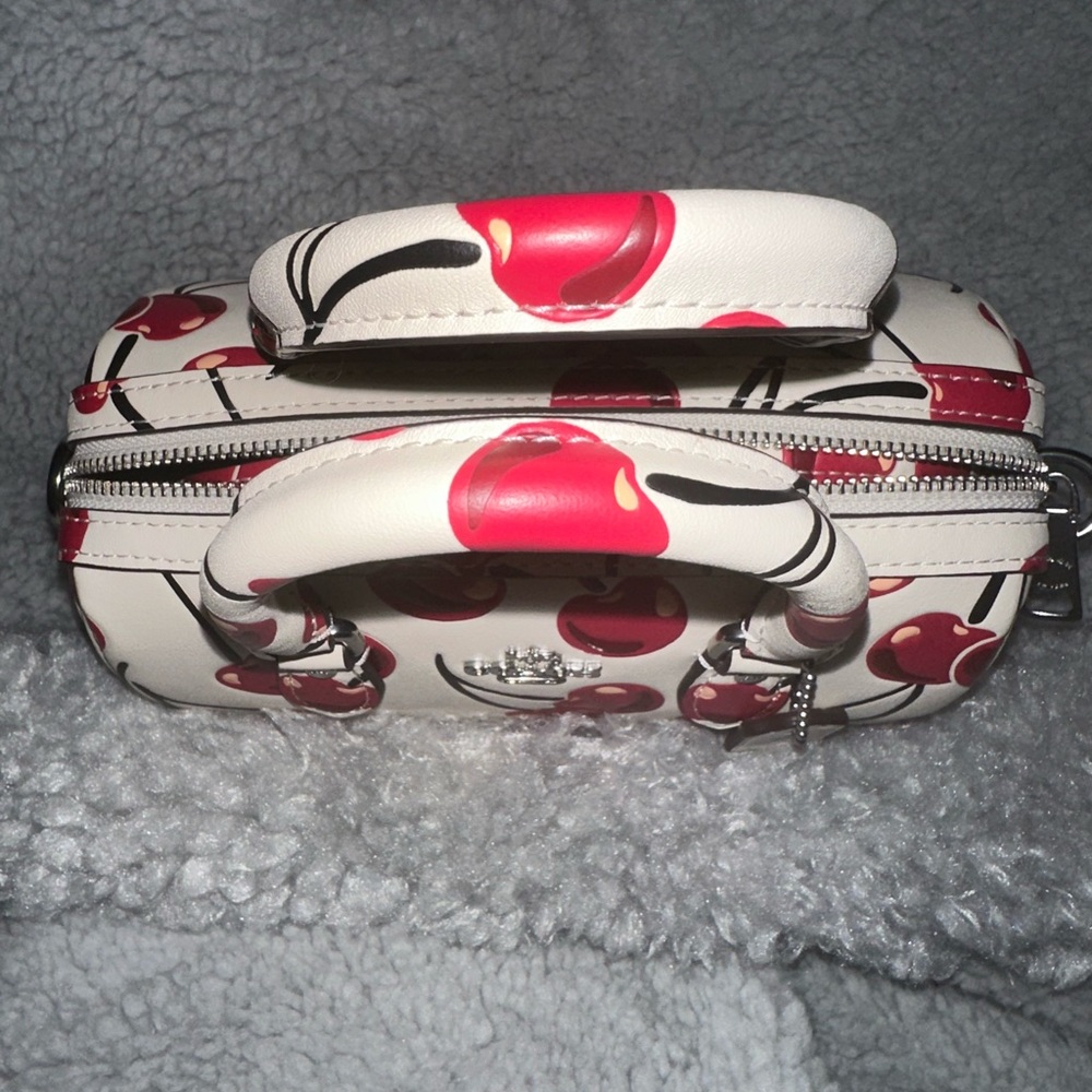 COACH Mini Rowan Crossbody with Top Handle Bag With Cherry Print - Picture 13 of 13